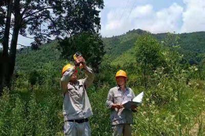 藍(lán)山縣供電公司在35KV所萬線及萬和線開展特巡測(cè)溫
