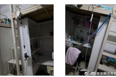 宿舍床頭掛排插？同學(xué)，還請?zhí)岣哂秒姲踩庾R！