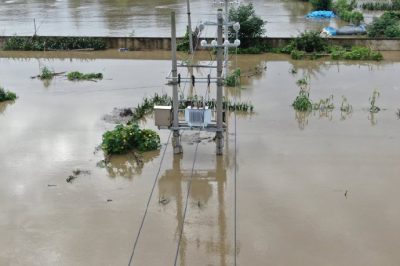 利用無人機(jī)對(duì)2條跨河10千伏線路進(jìn)行巡視